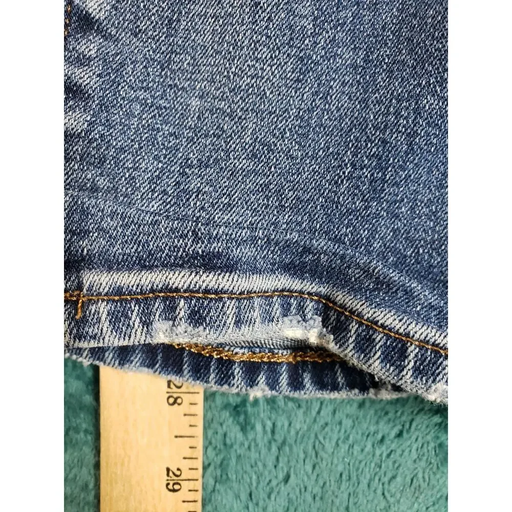 Express Jeans Size 33x30 Mens Blue Pants Stretch Denim Mid Rise Slim Straight